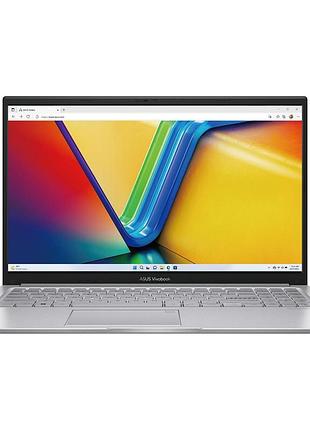 Ноутбук asus vivobook 15 x1504ma-bq133 15.6" fhd ips, intel 7 350u, 16gb, f1tb, uma, noos, серебристый
