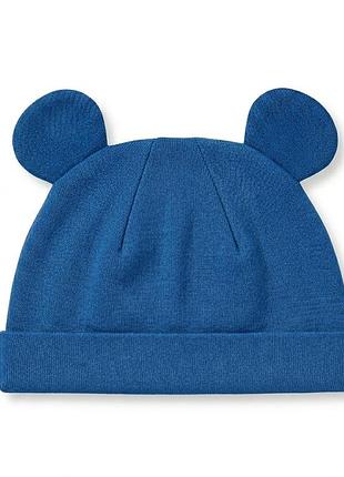 Шапочка с ушками для мальчика disney lycra® 370492 обхват 42-44 (62-68 см) синий
