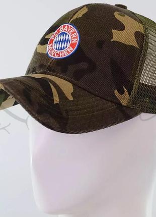 Бейсболка тракер детская кепка с сеткой футбольная bayern 62017515 камо крупный