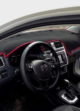 Накидка на панель приборов volkswagen polo v 2009-2017