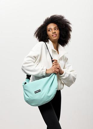 Женская сумка sambag hobo bag-glove мятная