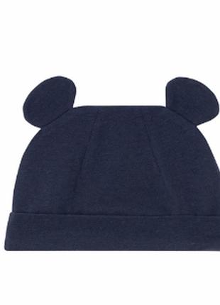 Шапочка с ушками для мальчика disney lycra® 370492 обхват 46-48 (74-80 см) темно-синий