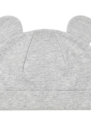 Шапочка с ушками для мальчика disney lycra® 370487 обхват 48-50 (86-92 см) серый
