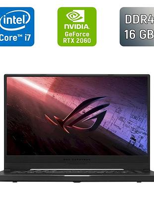Игровой ноутбук asus zephyrus m gu502gv / 15.6" (1920x1080) ips / intel core i7-9750h (6 (12) ядер по 2.6 - 4.5 ghz) / 16 gb ddr4