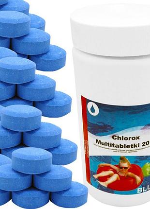 Таблетки хлору для басейну multichlor 1 кг / 20 г ntce h111
