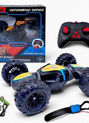 Машина на радиоуправлении "powermotors" (акум,2 пульта управления) в короб.26*29*8,5см (голубой)