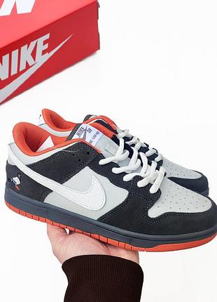 Женские кроссовки nike sb dunk low pigeon grey серые