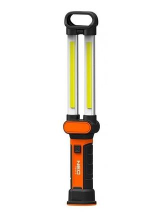 Инспекционный фонарь neo tools 2400мач/500лм/6вт/ledcob черный (99-066)