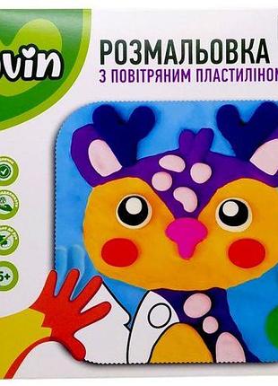 Раскраска с воздушным пластилином (олень)