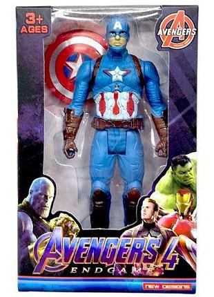 Герой "марвел / marvel", высота 14,5 см, подвижные части тела, шарнирные суставы (капитан америка)