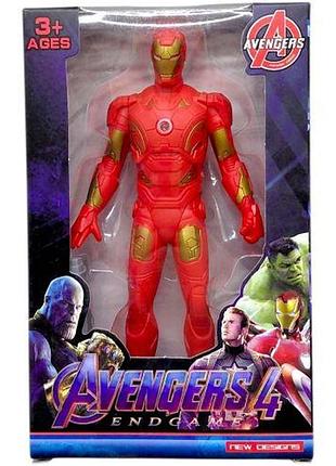 Герой "марвел / marvel", высота 14,5 см, подвижные части тела, шарнирные суставы (железный человек)