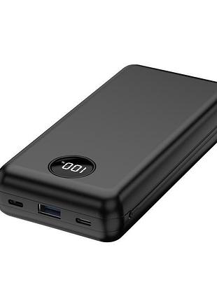 Акумулятор портативний літій-іонний power bank 2e 30000ма·год, 65вт, pd, qc, чорний
