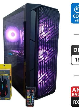 Компьютер 1stplayer firebase xf tower / intel core i5-6600 (4 ядра по 3.3 - 3.9 ghz) / 16 gb ddr4 / 1000 gb ssd / amd radeon rx