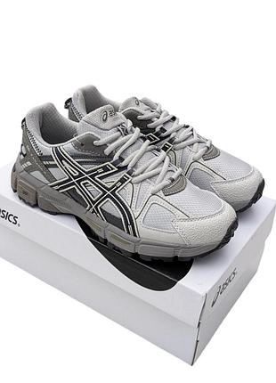Кроссовки женские asics gel kahana 8 серые демисезонные весна-лето-осень кожа текстиль размер 36-41 новые 1289