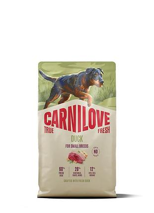 Корм сухий carnilove true fresh duck small breed д/cобак малих порід качка 4 кг