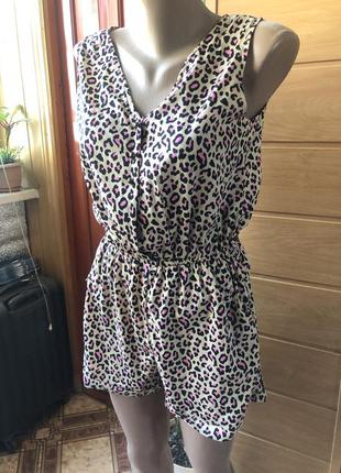 Леопардовий ромпер