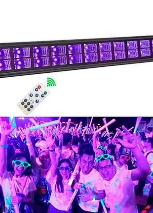 Светодиодная уф панель 24led 72вт - профессиональное диско освещение с dmx512