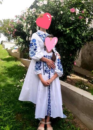 Вышитое платье для девочки