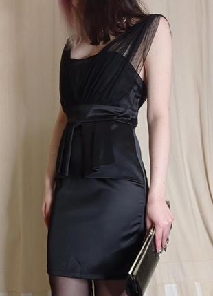 Шикарное бандажное вечернее чёрное платье новое9 фото