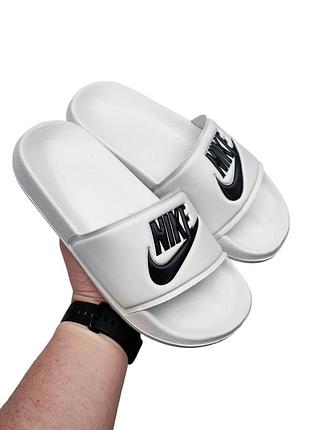 Женские шлепанцы nike белые