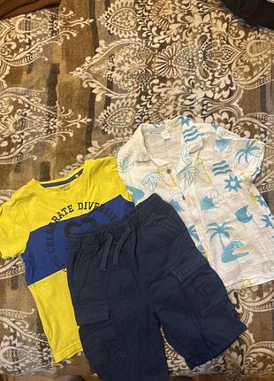 Набір речей 110-116 waikiki сорочка та шорти, стан ідеальний, все по 80