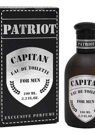 Туалетная вода для мужчин 100мл capitan тм patriot