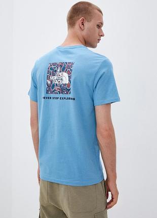 Чоловіча футболка the north face redbox tee paisley logo — ідеальний стан! розмір l