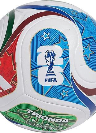 Мяч футбольный adidas fifa world cup 26 trionda league белый, синий, зеленый унисекс 5