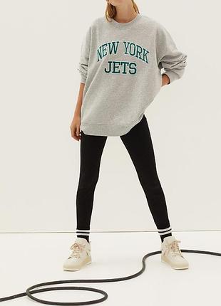 Стильний світшот new york jets (nfl) — oversize