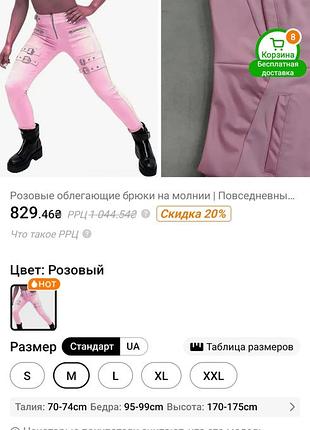 Новые женские розовые невероятно красивые женские штанишки м-l