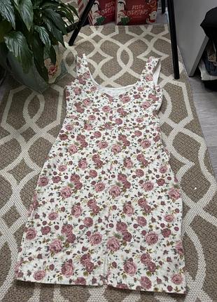 Сукня джинсова сарафан стрейчевмй сукня мвні в квіти