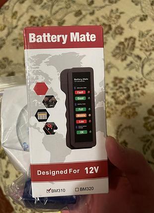 Тестер/аналізатор автомобільних 12в акумуляторів battery mate bm310