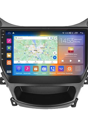 Штатная магнитола lesko для hyundai elantra v (md) рестайлинг 2013-2016 экран 9" 4/64gb carplay 4g wi-fi gps prime