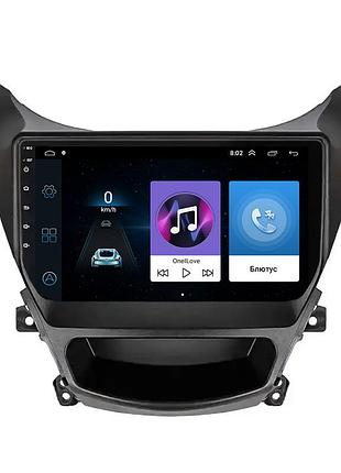 Штатная магнитола lesko для hyundai elantra v (md) рестайлинг ver 2 2013-2016 экран 9" 1/16gb wi-fi gps base