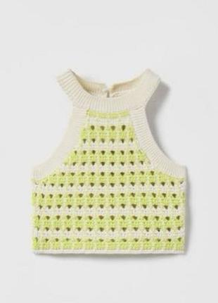 Вʼязаний топ zara