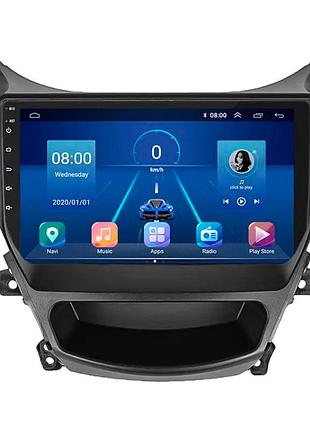 Штатная магнитола lesko для hyundai elantra v (md) рестайлинг ver 2 2013-2016 экран 9" 2/32gb 4g wi-fi gps top