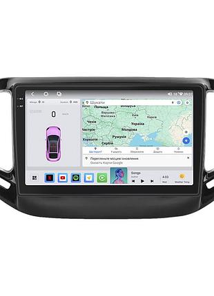 Штатная магнитола lesko для jeep compass ii 2017-н.в. экран 10" 4/64 qled carplay 4g wi-fi gps 360 prime