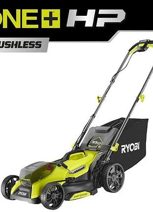 Газонокосарка акумуляторна ryobi one+ hp ry18lmx33a-0 18в 33см 30л 25-90мм 9.3кг без акб та зп