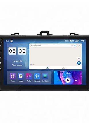 Штатная магнитола lesko для toyota corolla x (e140, e150) 2006-2012 экран 9" 4/64gb carplay 4g wi-fi gps prime
