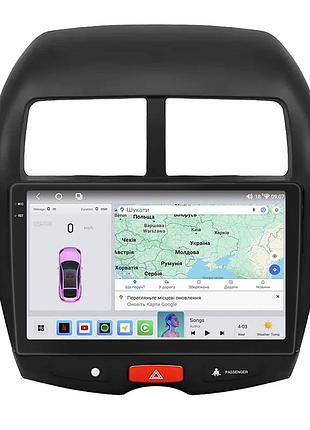 Штатная магнитола lesko для mitsubishi outlander sport i рестайлинг 2012-2016 экран 10" 4/64 qled carplay 4g wi-fi gps 360 prime