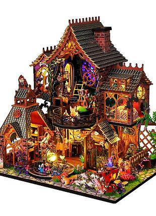 Румбокс магический дом конструктор diy house es015-b magic forest сборный румбокс с куполом