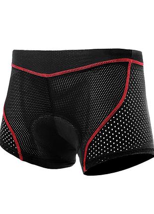Трусы велосипедные для мужчин x-тiger xm-dnk-168 с гелевым 5d памперсом red s