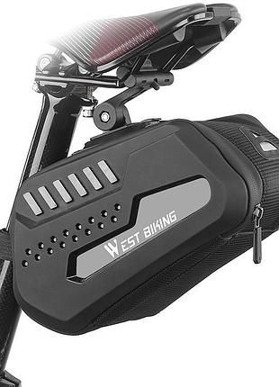 Велосумка west biking yp0707306 сумка под седло велосипеда black