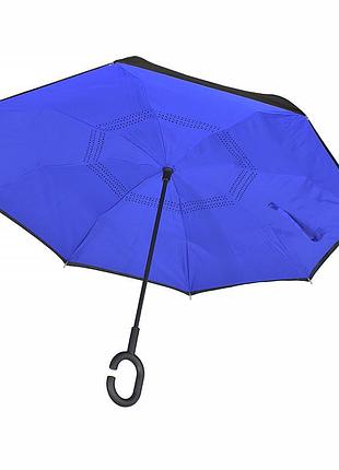 Зонт наоборот up-brella синий