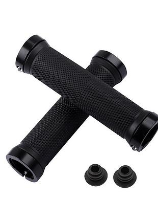 Резиновые грипсы / велосипедные ручки west biking 0804004 black