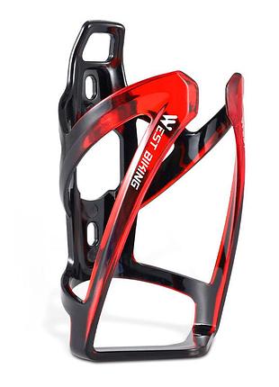 Тримач west biking 0704037 для пляшки на велосипед black + red