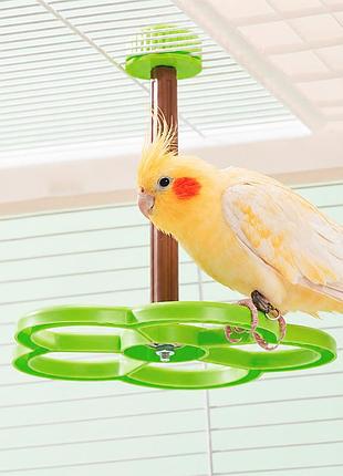 Игрушка для попугаев n365001 вертушка для птиц ветряк колесо green