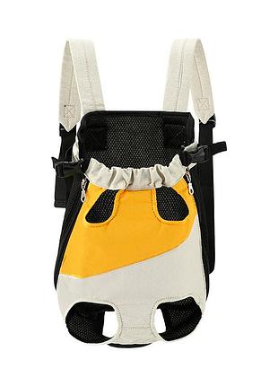 Рюкзак- кенгуру для животных a10010-yw yellow white s
