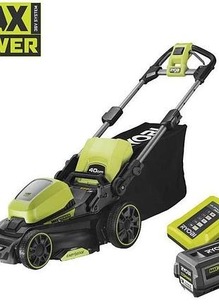 Газонокосарка акумуляторна ryobi max power ry36lm40a-140 36в акб 1х4а·год 40см 50л 25-75мм 18.6кг