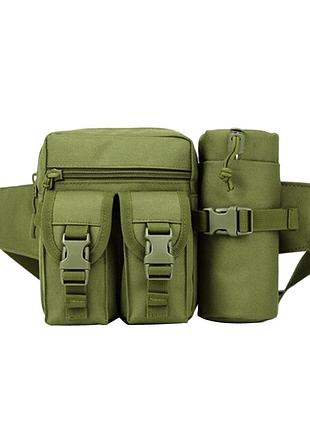 Сумка тактична на пояс aokali outdoor a33 4l green